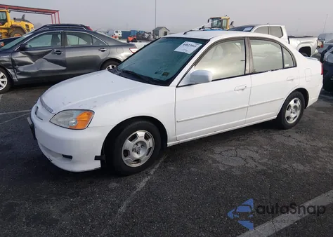 2003 Honda Civic Hybrid from USA, damaged, VIN JHMES96643S025328